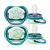 2 ciucci ultra air night time 6-18 mesi decorazione stella/luna – philips avent