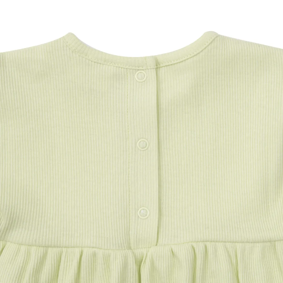 Abito basic giromanica bimba verde
