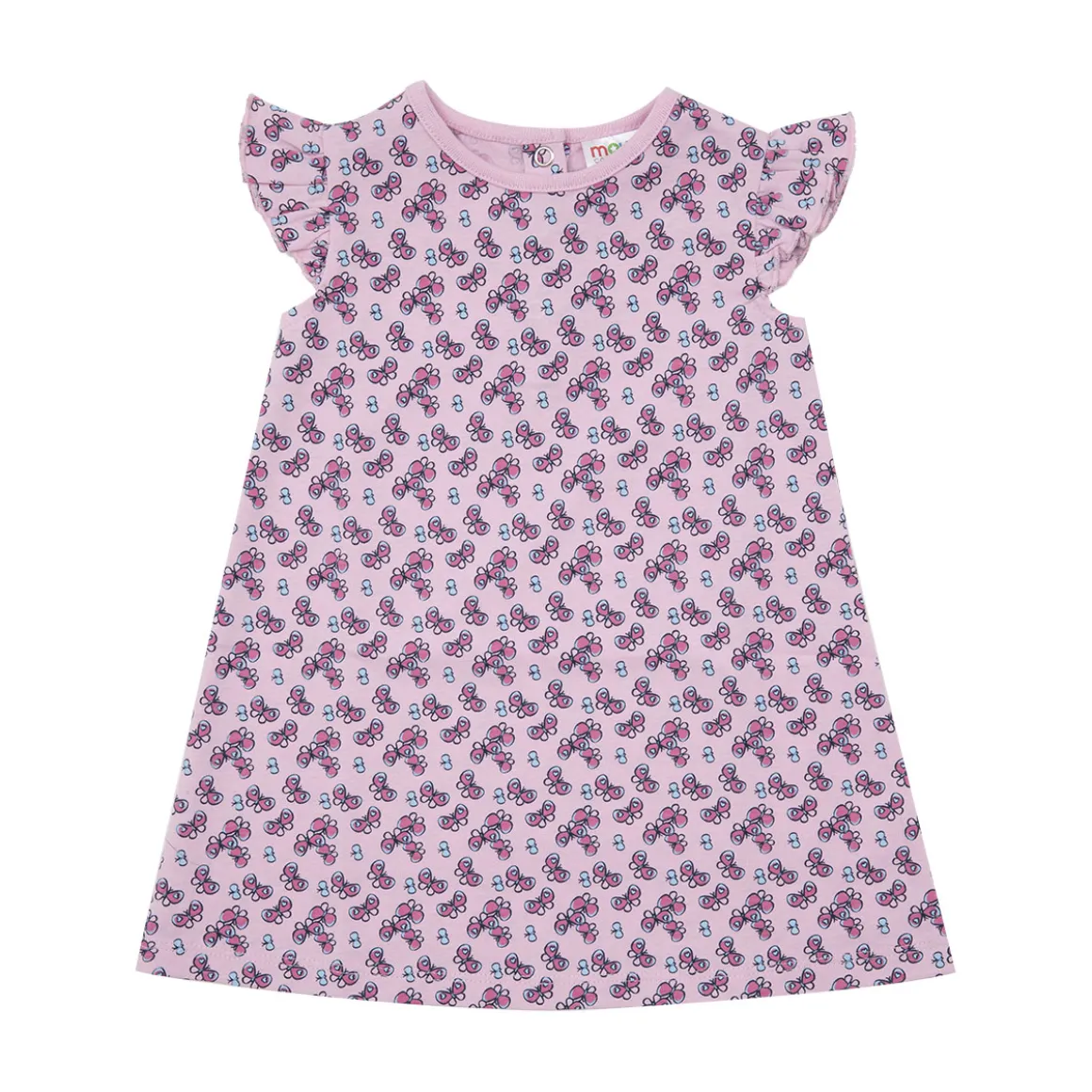 Abito estivo bimba rosa stampa farfalle