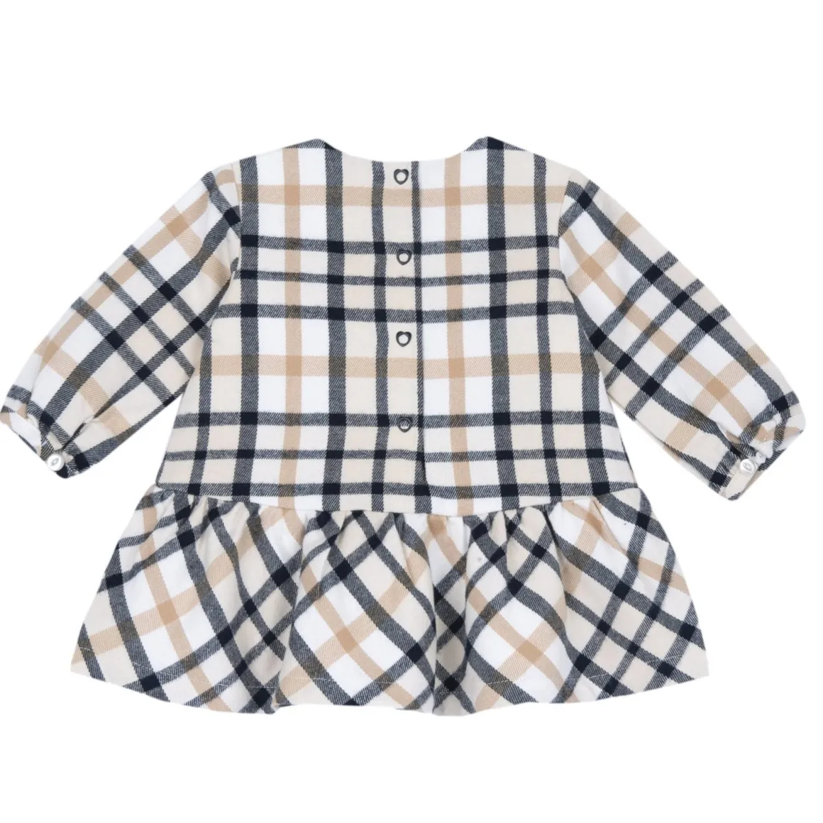 Abito ml tartan con fiocco blu – chicco