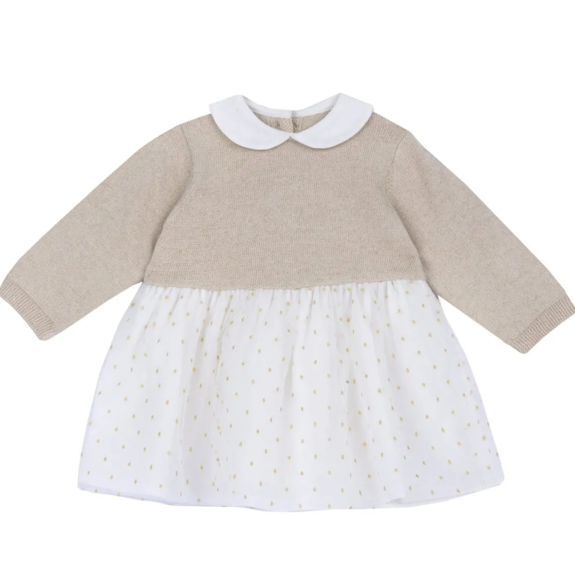 Abito oro con tulle – chicco