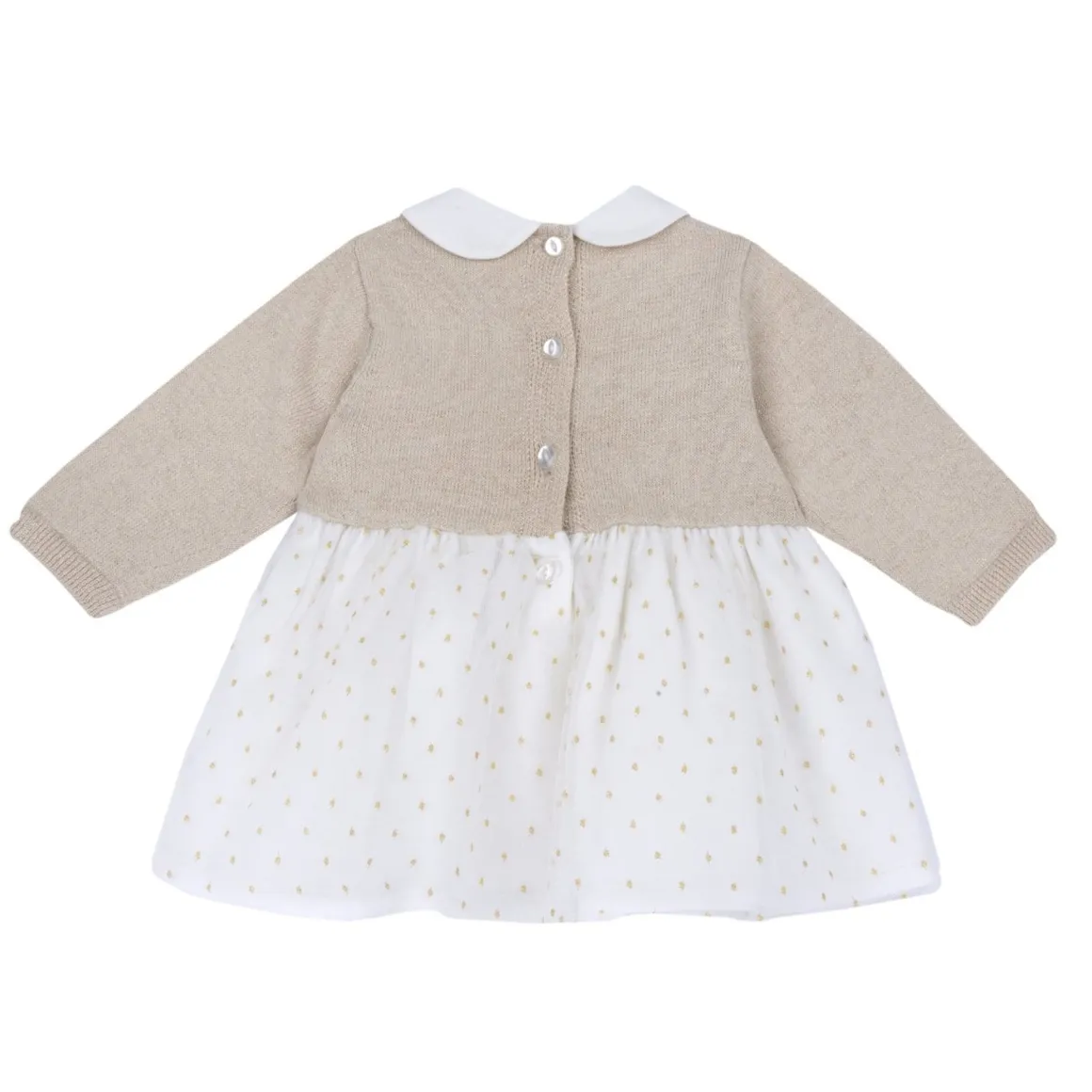 Abito oro con tulle – chicco