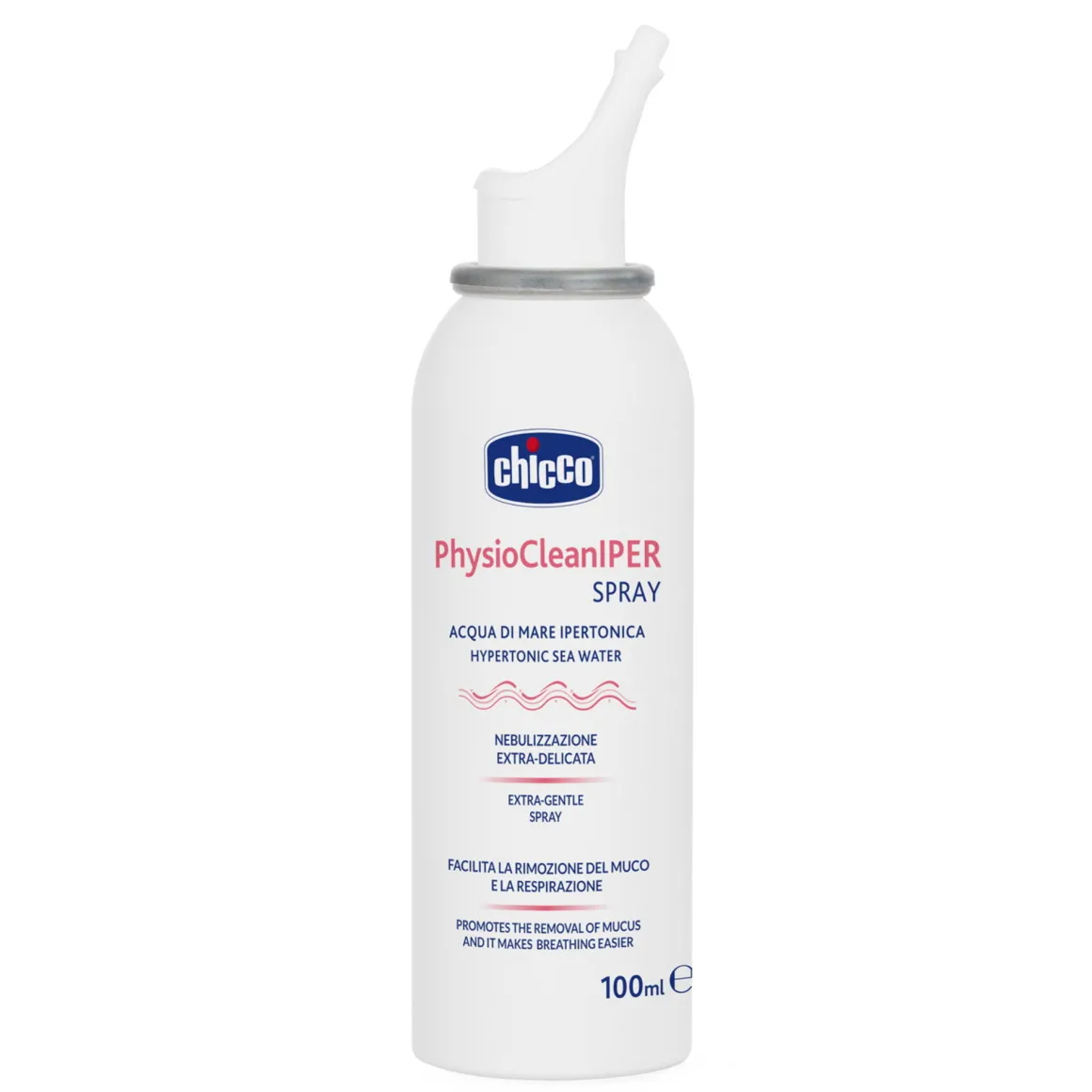 Acqua di mare ipertonica spray physioclean 100ml – chicco