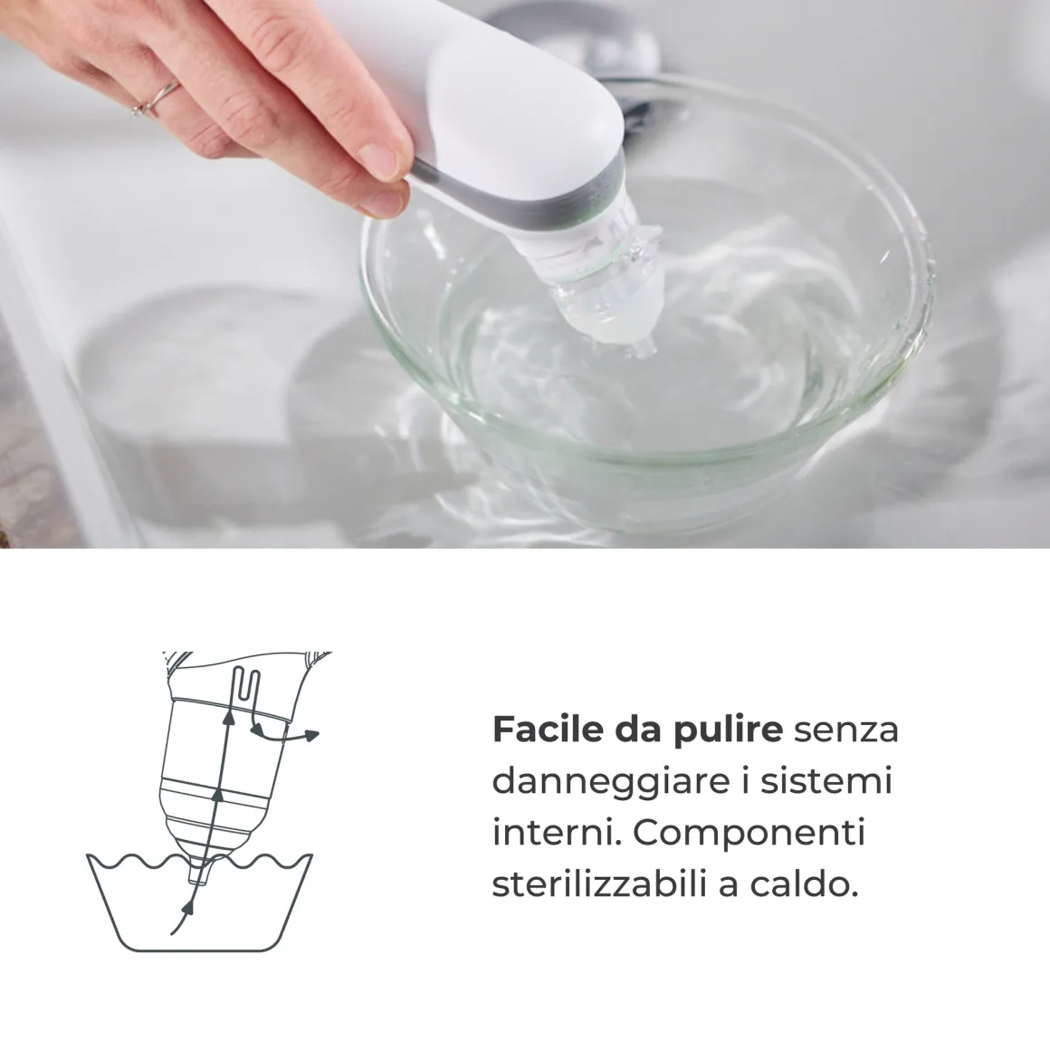 Aspiratore nasale elettrico con batteria ricaricabile nuvitamed