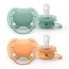 Avent – 2 succhietti ultra soft 0-6m no deco neutro
