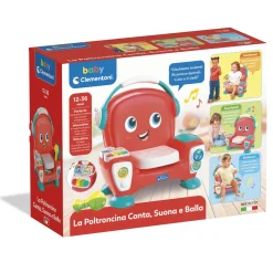 Baby clementoni – 17754 – poltroncina canta, suona e balla – divertimento musicale