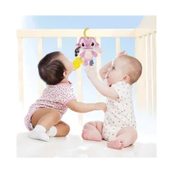 Baby clementoni disney angel soft – sonaglio morbido per neonati 3m+