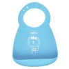 Bavaglino in silicone azzurro 6m+ facile da arrotolare – chicco