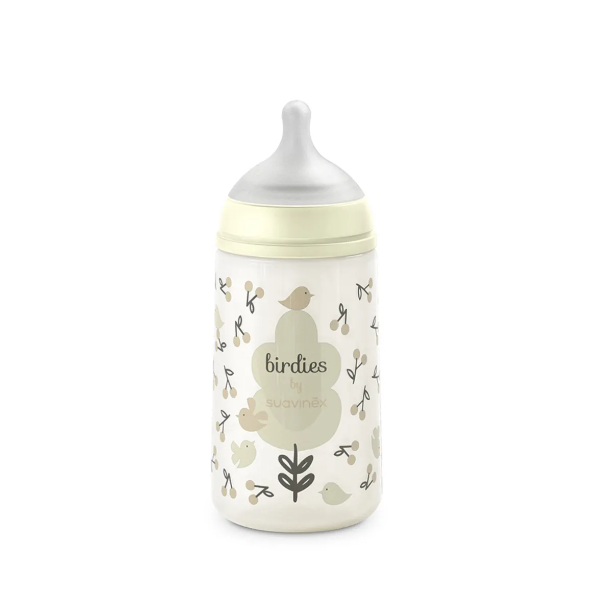 Biberon birdies 270ml sxpro flusso medio +0 mesi neutro – suavinex