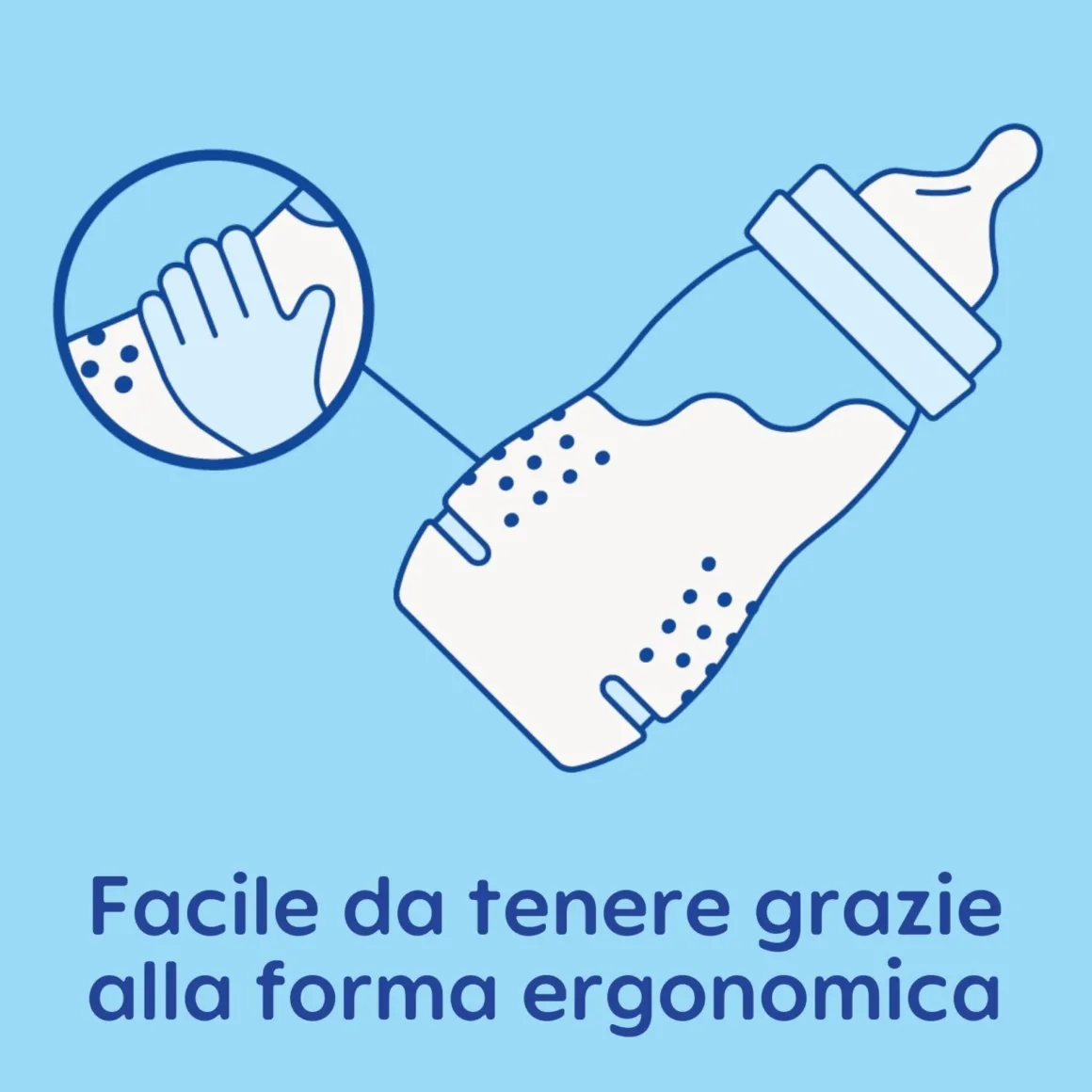 Biberon easy active baby bottle 330 ml 4+ mesi, tettarella misura 3 piatta e simmetrica, neutro – mam