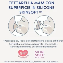 Biberon easy active baby bottle 330 ml 4+ mesi, tettarella misura 3 piatta e simmetrica, rosa – mam