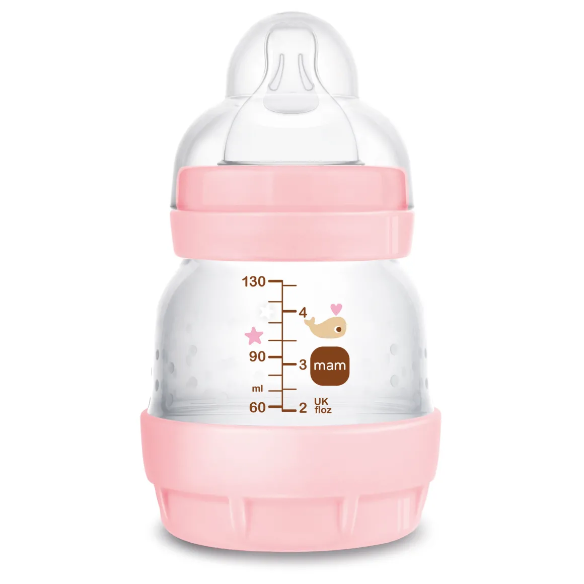 Biberon easy start ac 130ml rosa – mam