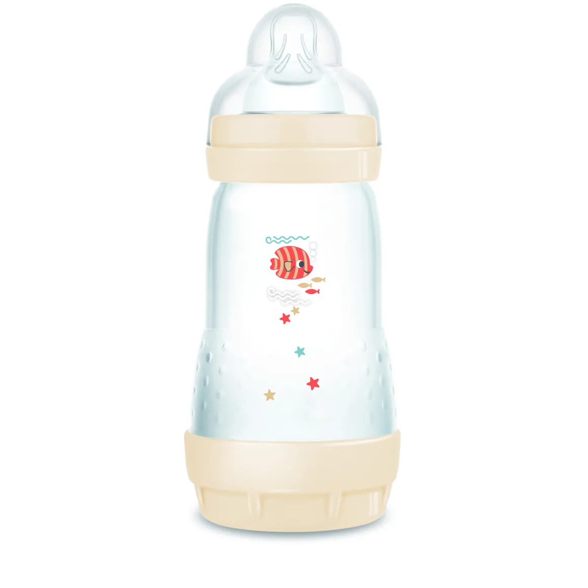 Biberon easy start 260ml bio-circolare conf. singola beige – mam