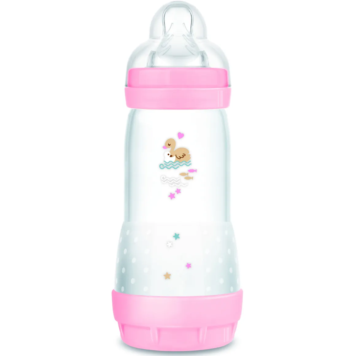Biberon easy start 320ml bio-circolare conf. singola rosa – mam