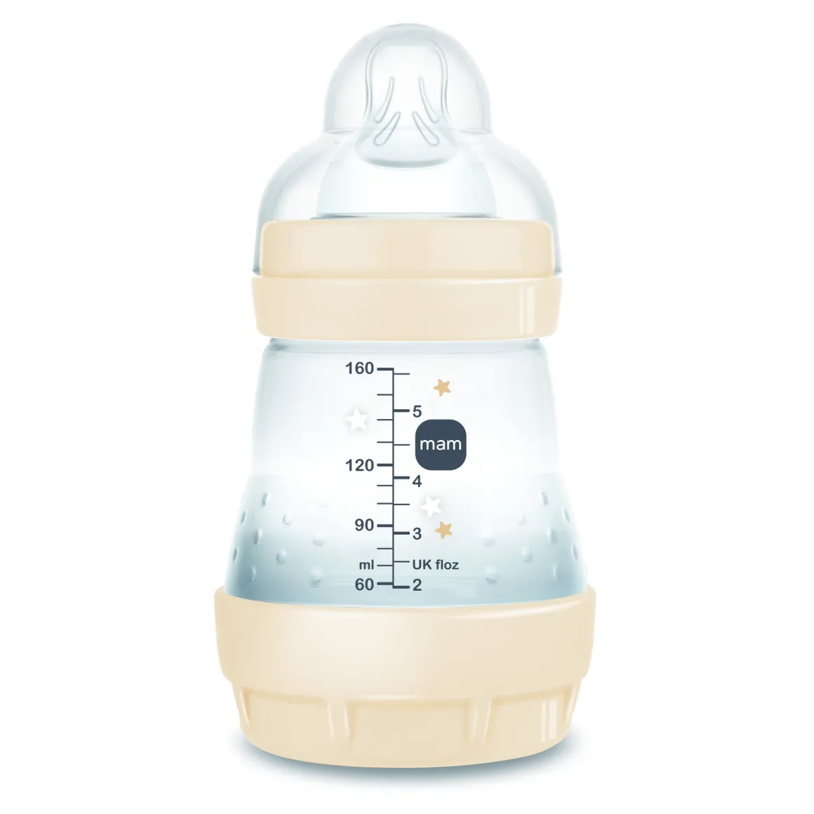 Biberon easy start 160ml bio-circolare conf. singola beige – mam