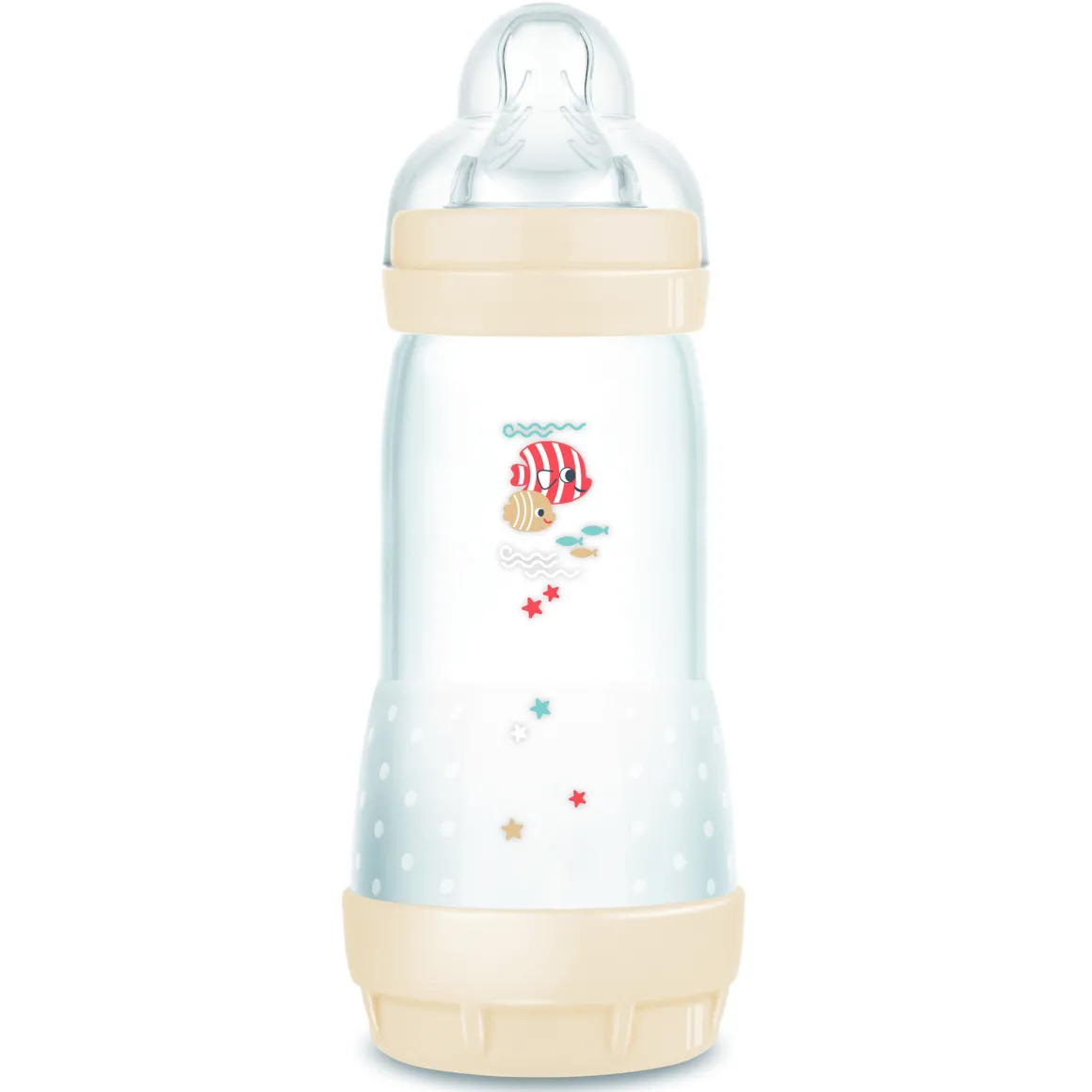 Biberon easy start 320ml bio-circolare conf. singola beige – mam