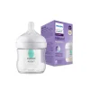 Biberon natural con tettarella a risposta naturale e valvola airfree da 125 ml 0m+| senza bpa – philips avent