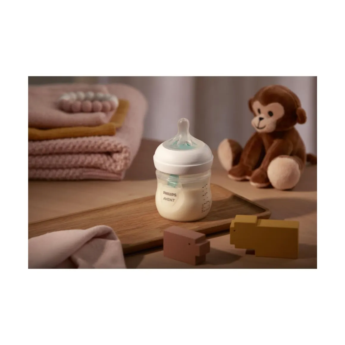 Biberon natural con tettarella a risposta naturale e valvola airfree da 125 ml 0m+| senza bpa – philips avent