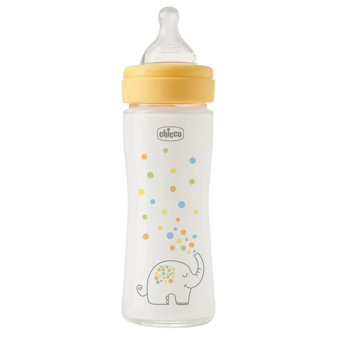 Biberon perfect easy 240ml in vetro arancione – chicco