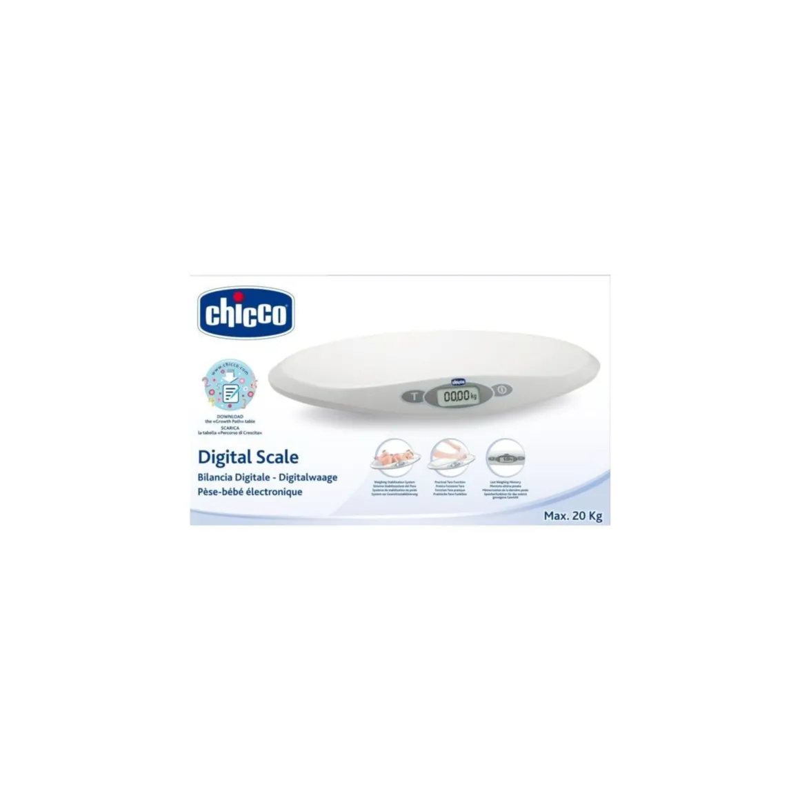 Bilancia digitale baby comfort – chicco