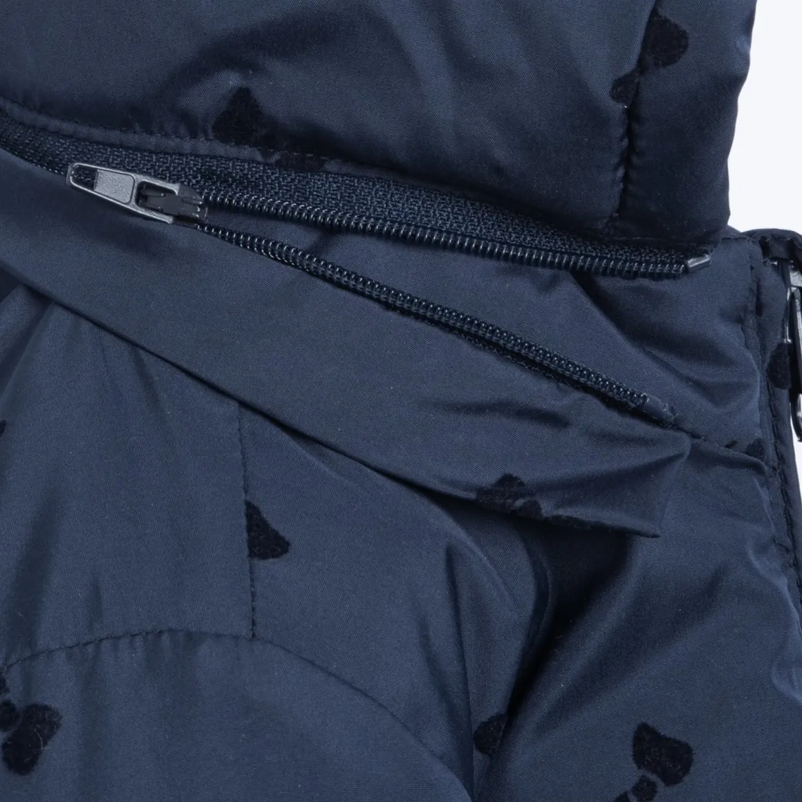 Capo spalla blu fantasia fiocchi – chicco