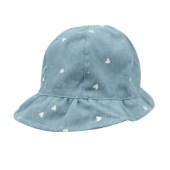Cappellino casual bimba blue denim stampato