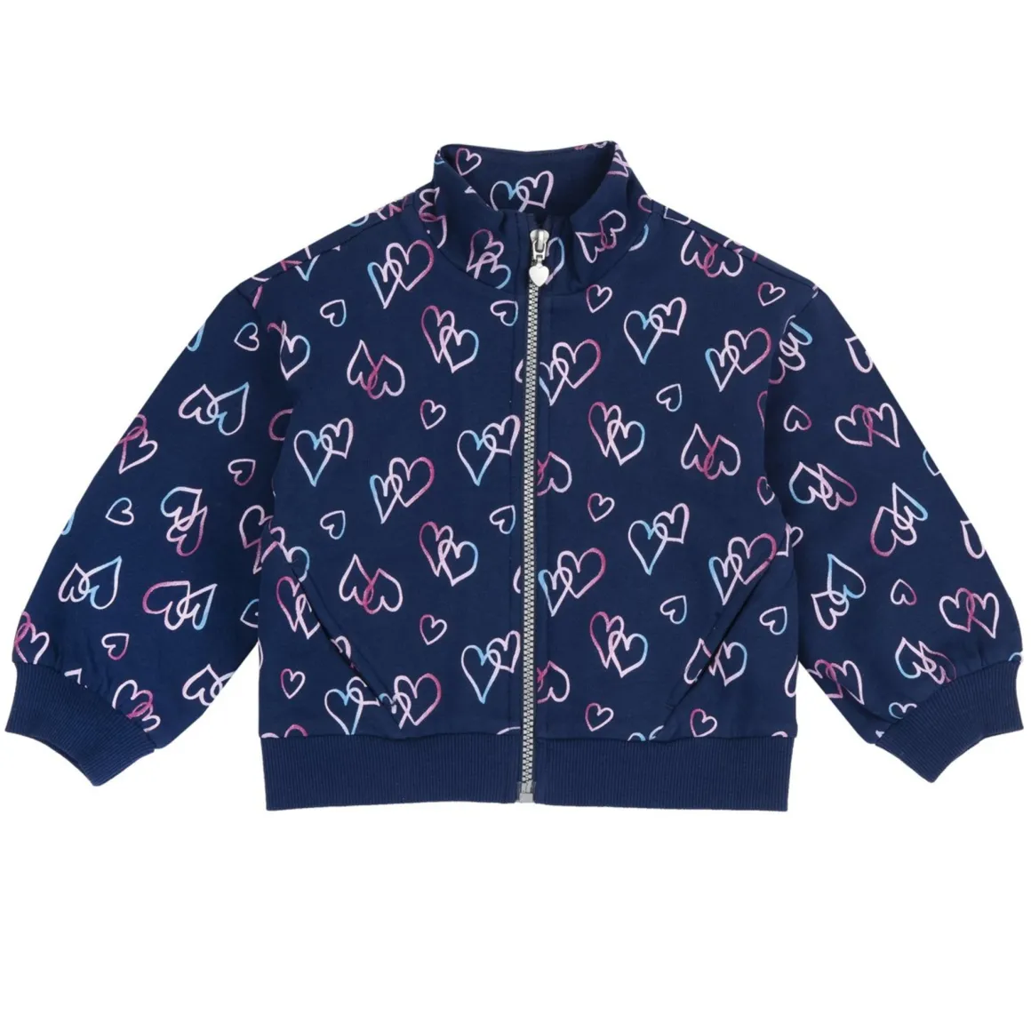 Cardigan fleece fantasia cuori – chicco