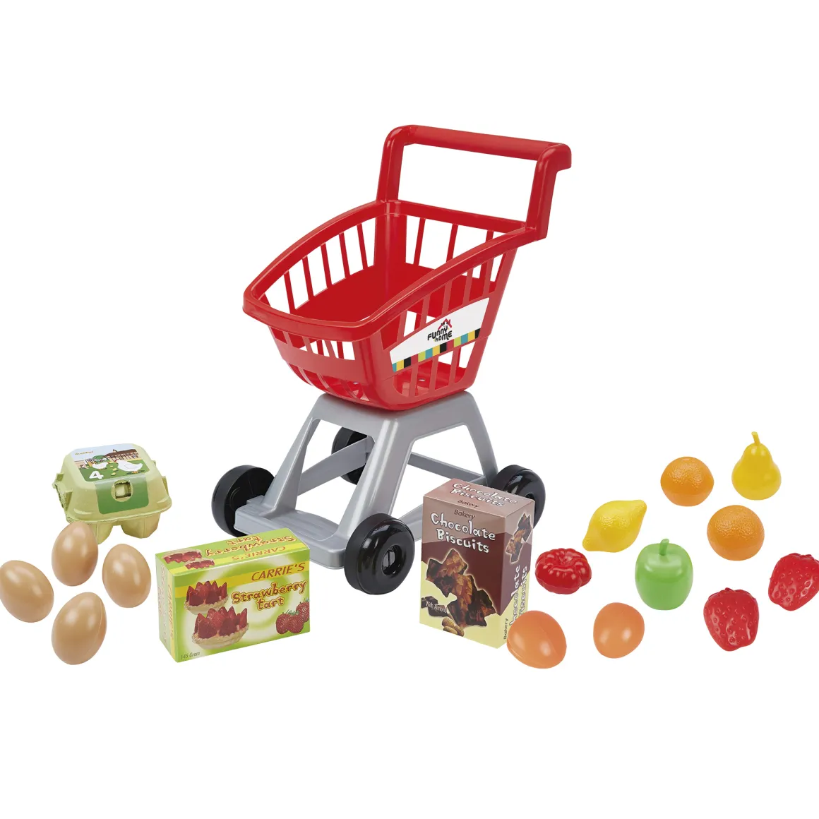 Carrello super market con verdure e frutta inclusi – funny home