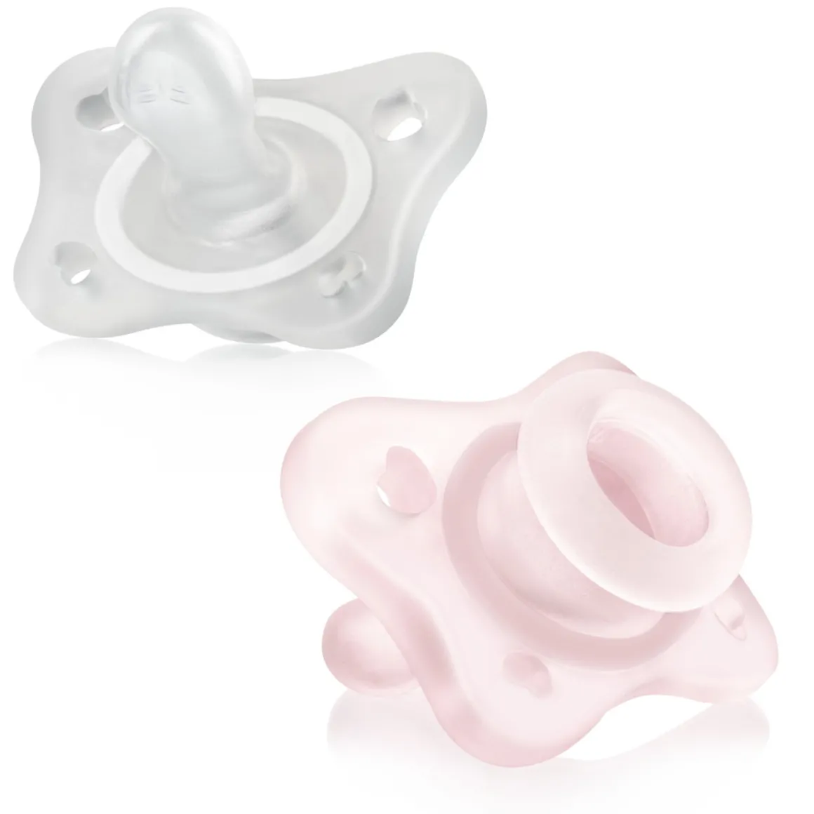 Chicco – gommottino silicone rosa 0 -2m 2pz