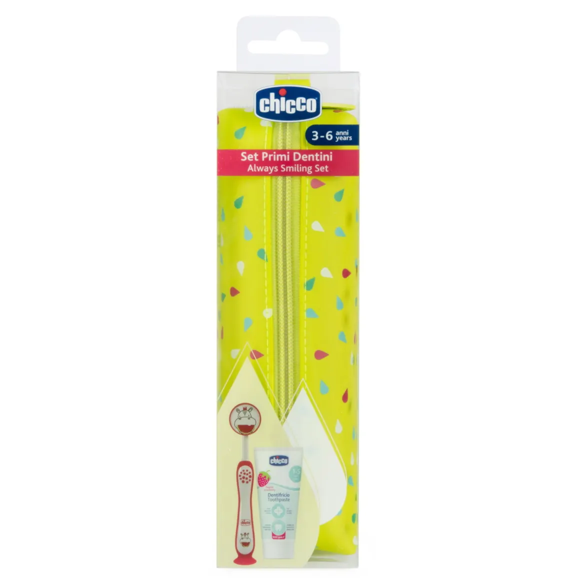 Chicco – set igiene orale rosa 36m+