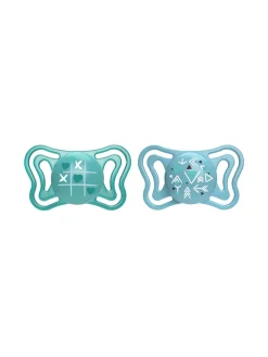 Chicco 2 succhietti physio light blue sil 16-36m