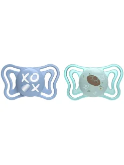 Chicco 2 succhietti physio light sil 6-16m azzurro