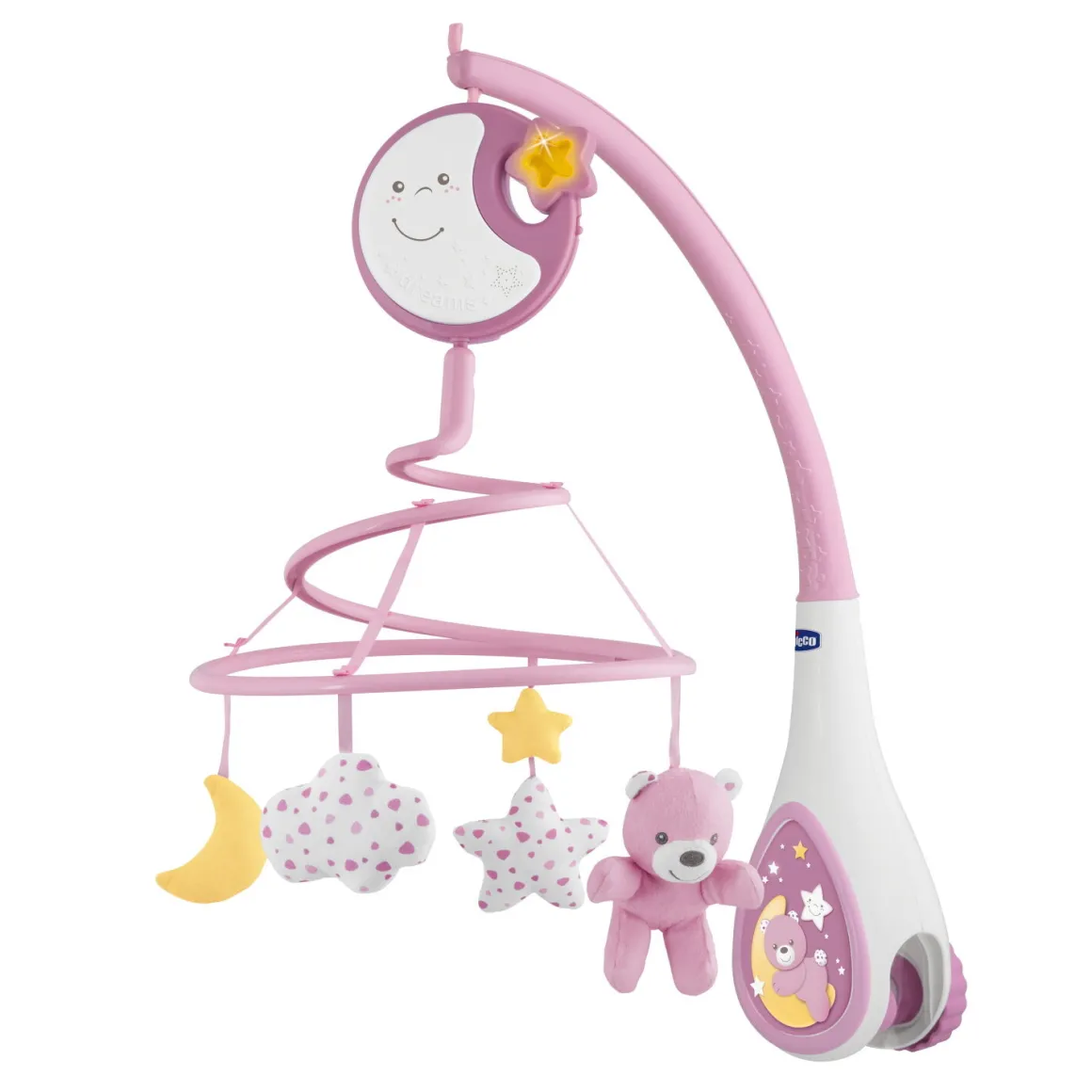 Chicco next2dreams giostrina rosa – sogni incantati
