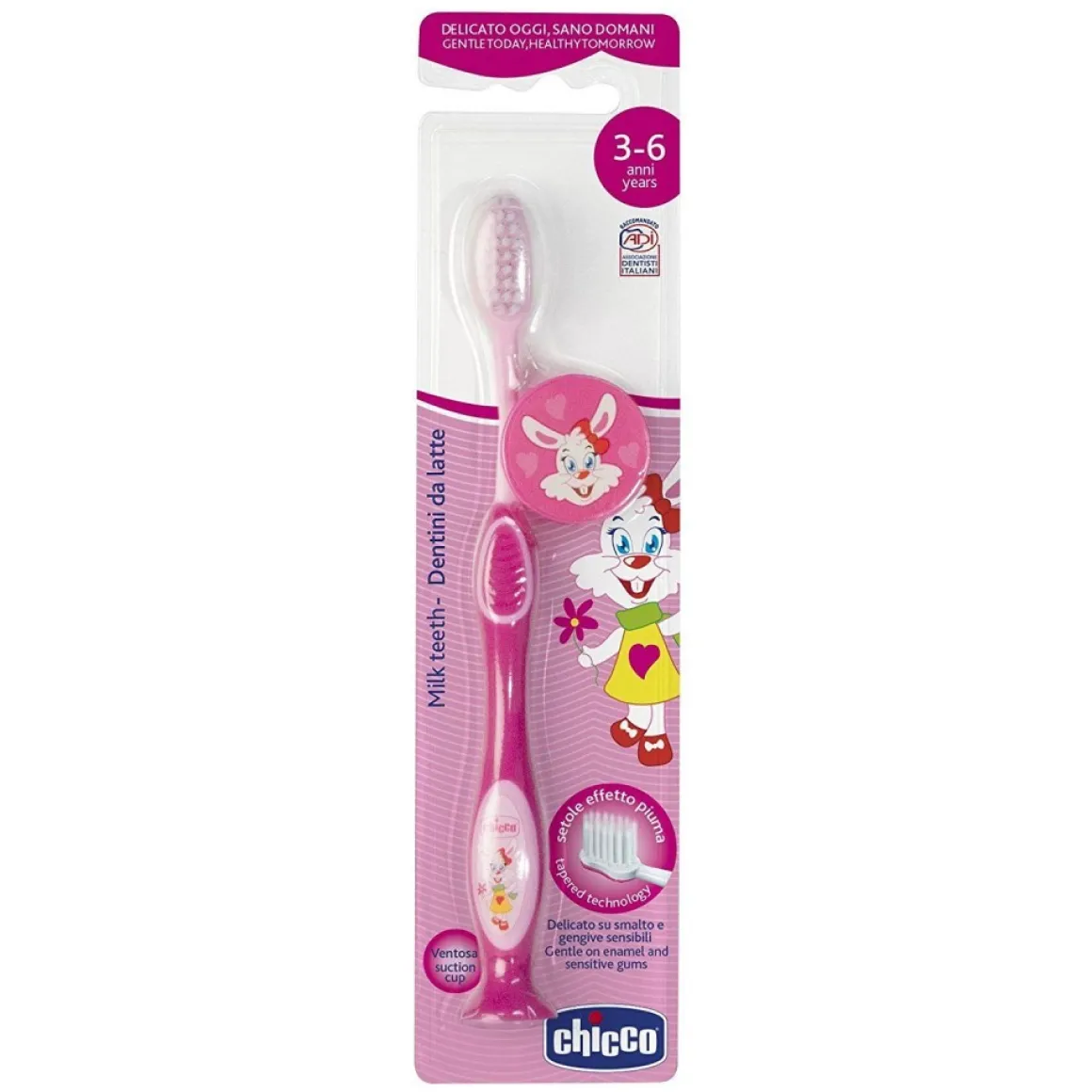 Chicco spazzolino 3-6 anni rosa