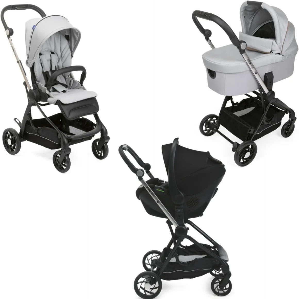 Chicco trio one4ever light con kory essential silverleaf