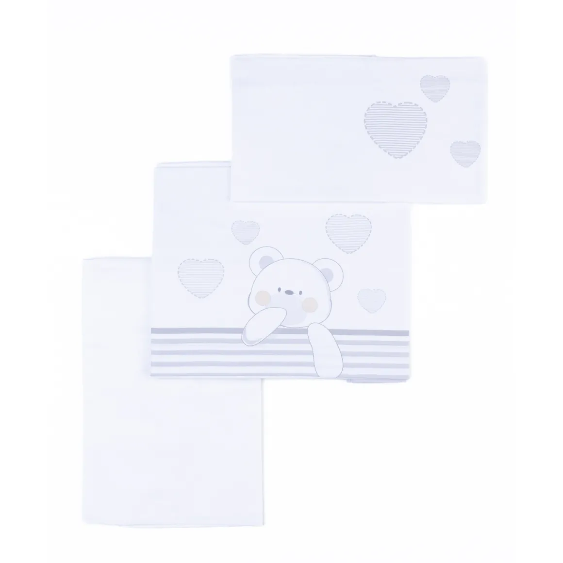 Completo letto 3 pezzi orso grigio – giordani