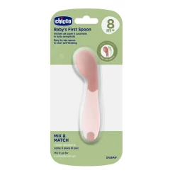 Cucchiaio angolato 8m+ rosa – chicco