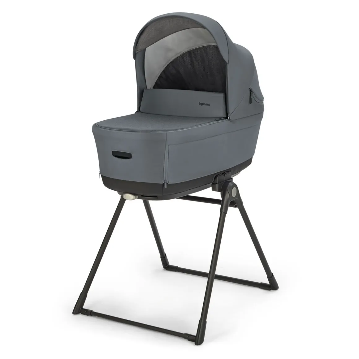 Electa system quattro colore union grey con telaio silver black e seggiolino darwin infant – inglesina
