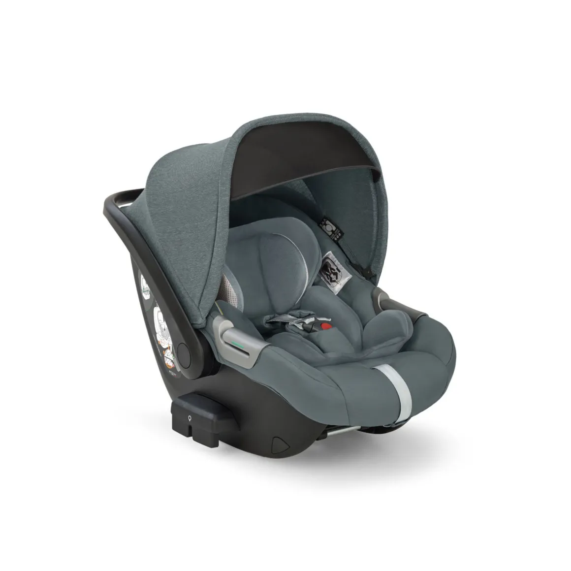 Electa system quattro colore union grey con telaio silver black e seggiolino darwin infant – inglesina