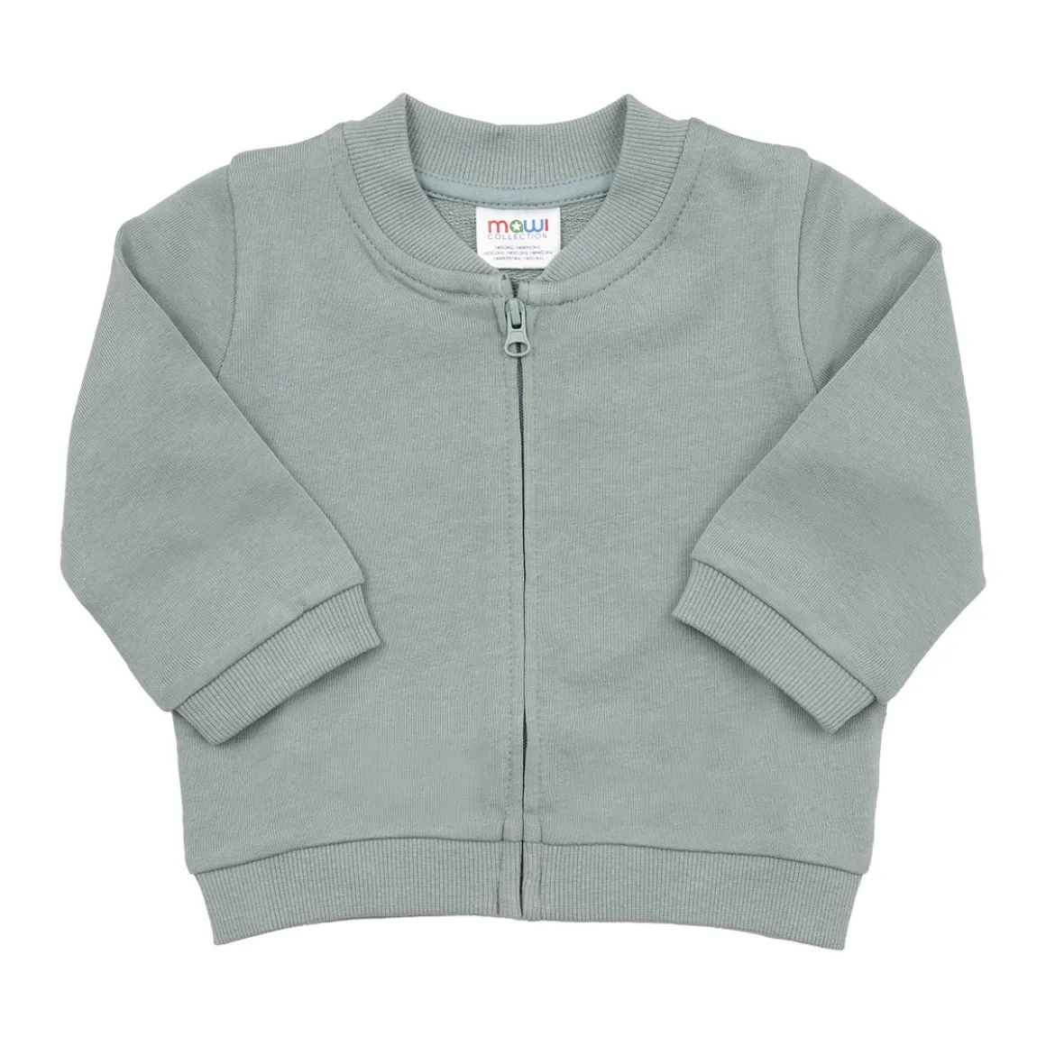 Felpa bimbo verde con zip