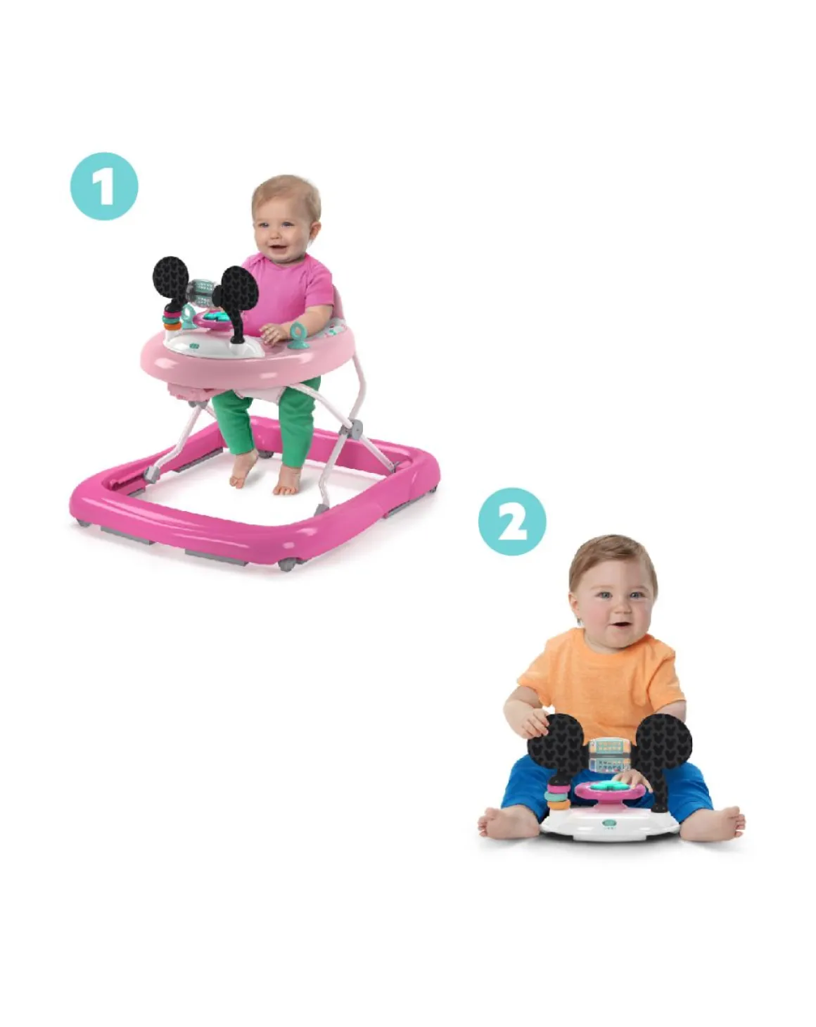 Girello tiny trek 2 in 1 minnie, forever besties