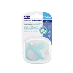 Gommotto silicone luxe 2-6m 1pz azzurro – chicco