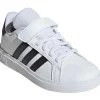 Grand court bianca bande nere – adidas