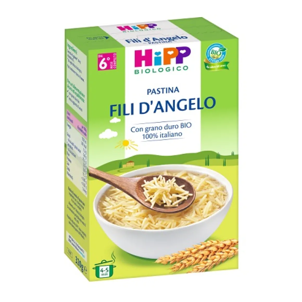 Hipp biologico-pastine fili d’angelo 320g