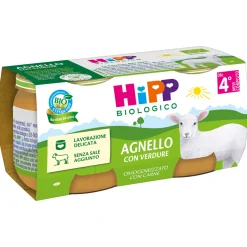 Hipp omogeneizzato agnello con verdure 2x80g