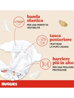 Huggies extra care bebè – pannolini taglia 1 (2-5 kg) – confezione da 40 pz