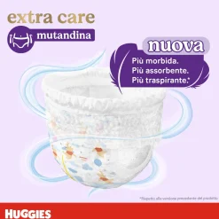 Huggies extra care mutandina unisex mega pack tg.4 80 pezzi