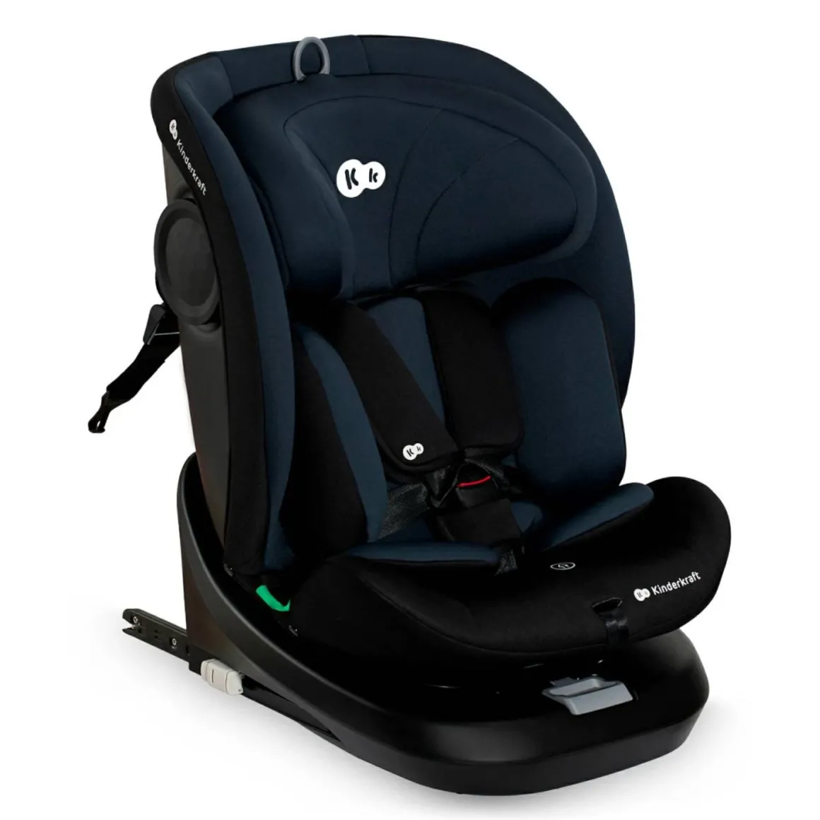 Kinderkraft seggiolino auto i-grow i-size black 40-150cm con base girevole