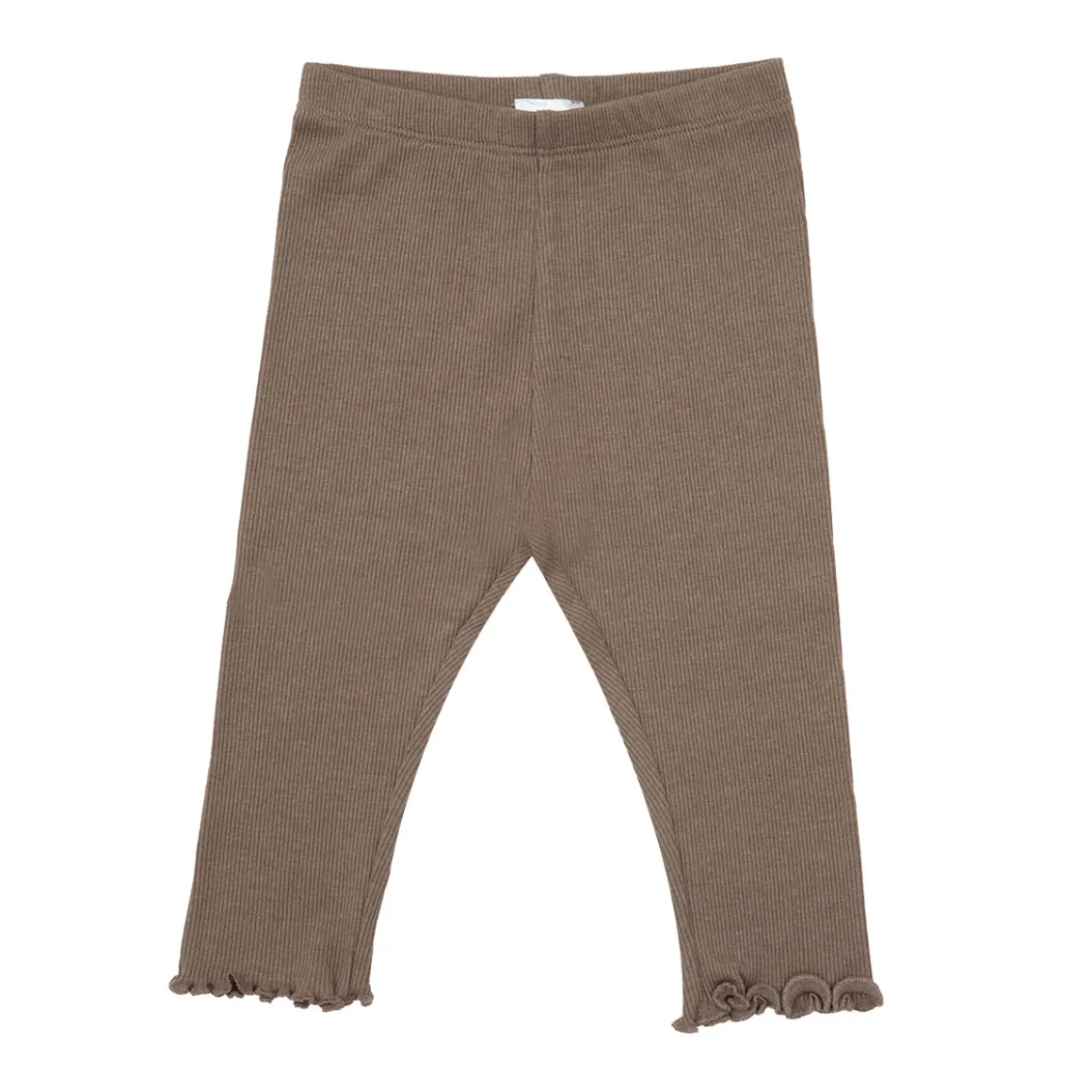 Legging bimba marrone costina