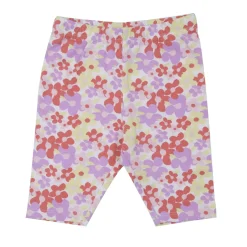 Legging jersey bimba fiori multicolor